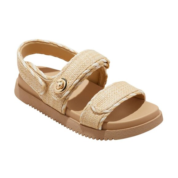 A New Day Womens Tilly Raffia Platform Footbed Sandals 92611757 Tan Brown 8M - Picture 7 of 10